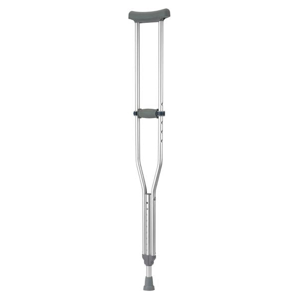 Drive Medical Designs Crutch Tall Ez Adjust Aluminum 70-78" Adult 1/Pr, 8 Pr/Ca - 10432-8
