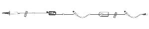 ICU Medical PlumSet Administration Set 15 Drops / mL Drip Rate 112 Inch Tubing 2 Ports - 1425228