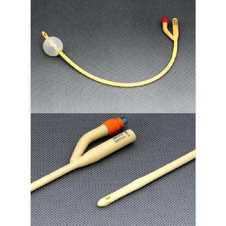 AMSure - Foley Catheter 2-Way Standard Tip 5 cc Balloon 28 Fr. Silicone Coated Latex - AS41028