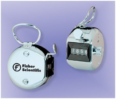 Fisher Scientific Hand Tally Counter 1.13 X 1.75 Inch dia., 3 oz. Weight, 9999 Displayed Text - S90189