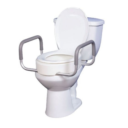 drive - Raised Toilet Seat with Arms 3-1/2 Inch Height White 300 lbs. Weight Capacity - 554887