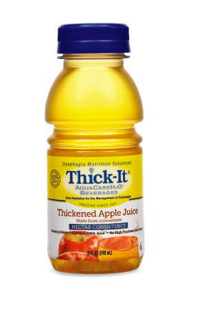 Kent Precision Foods Thick-It AquaCareH2O Thickened Beverage 8 oz. Bottle Apple Flavor Ready to Use Nectar Consistency - B455-L9044