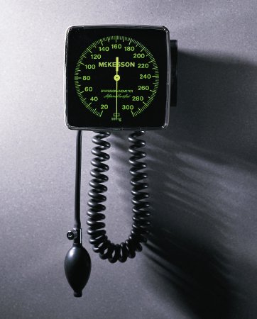 McKesson McKesson LUMEON Aneroid Sphygmomanometer Wall Mount 2-Tube Adult Size Arm - 01-750W-11ABKG