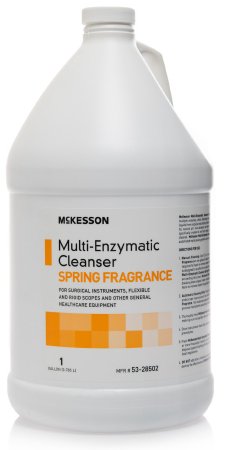 McKesson McKesson Multi-Enzymatic Instrument Detergent Liquid 1 gal. Jug Spring Fresh Scent - 53-28502