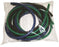 Fabrication Enterprises CanDo Low Powder PEP Pack Exercise Resistance Tubing Set Green / Blue / Black 6 Foot Length Medium to X-Heavy Resistance - 1272050