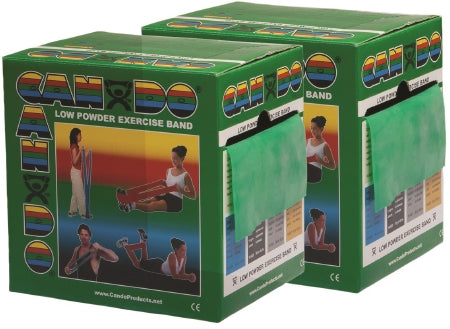 Fabrication Enterprises CanDo Low Powder Exercise Resistance Band Green 5 Inch X 50 Yard Medium Resistance - 1312592