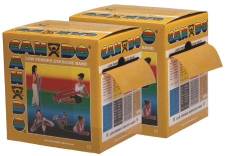 Fabrication Enterprises CanDo Low Powder Exercise Resistance Band Gold 5 Inch X 50 Yard 3X-Heavy Resistance - 1314053