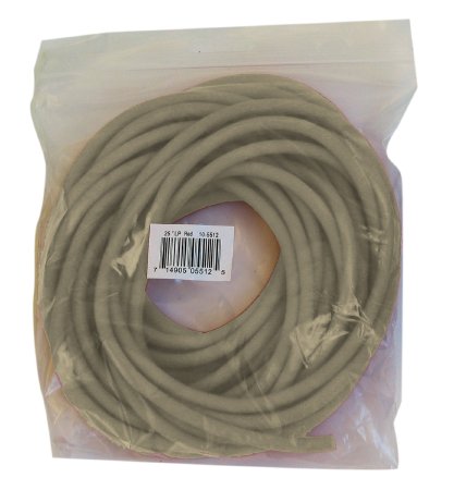 Fabrication Enterprises CanDo Low Powder Exercise Resistance Tubing Tan 25 Foot Length 2X-Light Resistance - 1318800