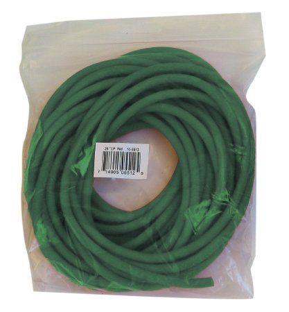 Fabrication Enterprises CanDo Low Powder Exercise Resistance Tubing Green 25 Foot Length Medium Resistance - 1319896