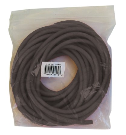 Fabrication Enterprises CanDo Low Powder Exercise Resistance Tubing Black 25 Foot Length X-Heavy Resistance - 1320626