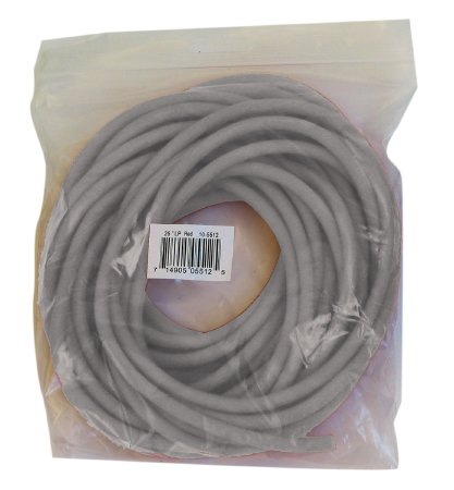 Fabrication Enterprises CanDo Low Powder Exercise Resistance Tubing Silver 25 Foot Length 2X-Heavy Resistance - 1320992