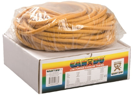 CanDo Low Powder - Exercise Resistance Tubing Gold 100 Foot Length 3X-Heavy Resistance - 10-5527