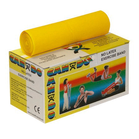 CanDo - Exercise Resistance Band Yellow 5 Inch X 6 Yard X-Light Resistance - 10-5611