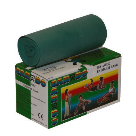 Fabrication Enterprises CanDo Exercise Resistance Band Green 6 Yard Medium Resistance - 1356421