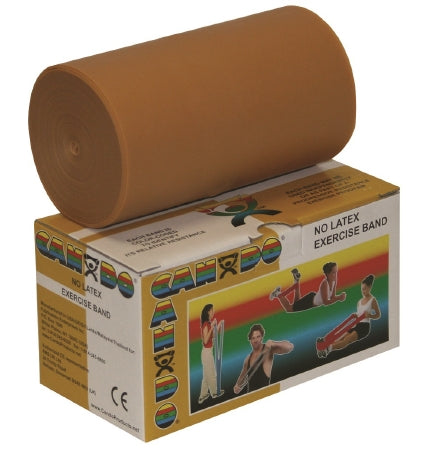 CanDo - Exercise Resistance Band Gold 5 Inch X 6 Yard 3X-Heavy Resistance - 10-5617