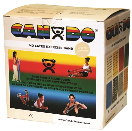 Fabrication Enterprises CanDo Exercise Resistance Band Tan 25 Yard 2X-Light Resistance - 1362630