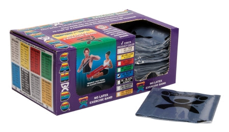 Fabrication Enterprises CanDo Exercise Resistance Band Blue 4 Foot Length Heavy Resistance - 1353134