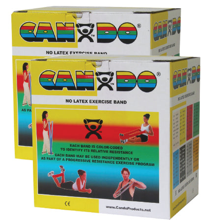 Fabrication Enterprises CanDo Exercise Resistance Band Yellow 5 Inch X 50 Yard X-Light Resistance - 1370300