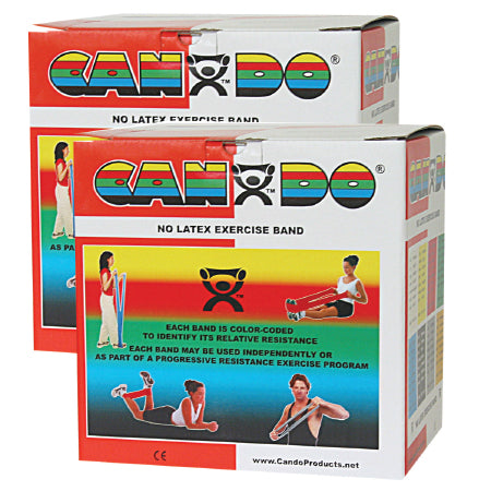 CanDo - Exercise Resistance Band Red 5 Inch X 50 Yard Light Resistance - 10-5652