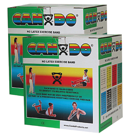 Fabrication Enterprises CanDo Exercise Resistance Band Green 5 Inch X 50 Yard Medium Resistance - 1371031