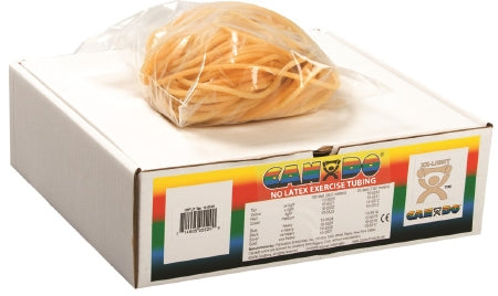 Fabrication Enterprises CanDo Exercise Resistance Tubing Tan 100 Foot Length 2X-Light Resistance - 1395502