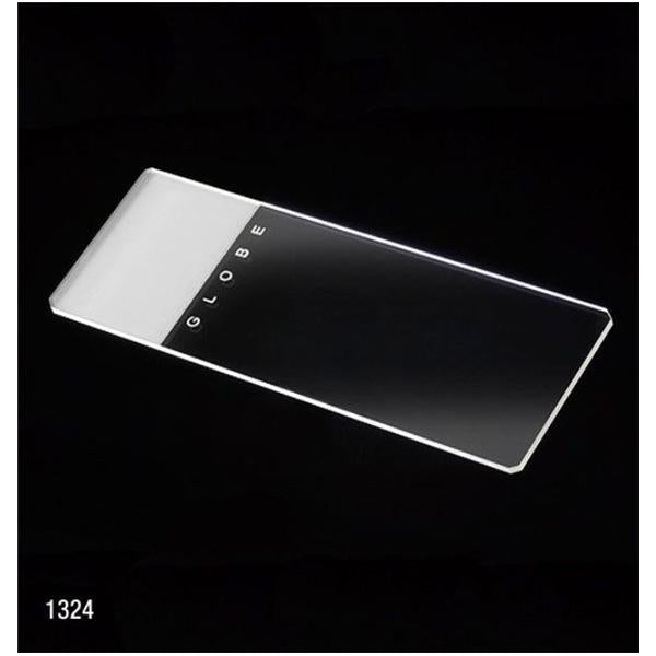Globe Scientific Frosted Microscope Slide 3X1" White With 90D Grounded Edges/Safety Corners 72/Bx, 20 Bx/Ca - 1324