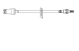 ICU Medical Extension Set 7 Inch Tubing 1 Port 0.68 mL Priming Volume DEHP-Free - B33001