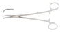 Miltex - Hemostatic Forceps Lower 7 Inch Length OR Grade German Stainless Steel NonSterile Ratchet Lock Finger Ring Handle Curved Longitudinally Serrated Tips - 14-46