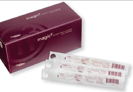 Magic3 - Urethral Catheter Straight Tip Hydrophilic Coated Silicone 12 Fr. 16 Inch - 53612