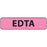 Precision Dynamics MedVision Pre-Printed Label Advisory Label EDTA Fluorescent Pink 5/16 X 1-1/4 Inch - V01FP6628