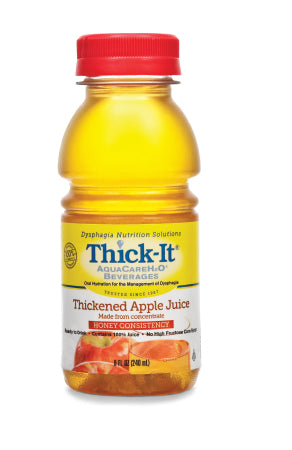 Kent Precision Foods Thick-It AquaCareH2O Thickened Beverage 8 oz. Bottle Apple Flavor Ready to Use Honey Consistency - B457-L9044