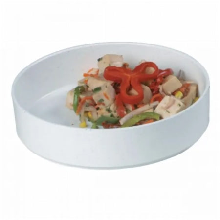 Sammons Preston - High-Side Dish Light Gray Reusable Plastic 7-1/4 Inch Diameter - 147505