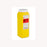 Post - Chemotherapy Waste Container 9-15/16 H X 3 W X 3 D Inch 0.5 Gallon Yellow Base / White Lid Vertical Entry Screw On Lid - WD-200Y-1