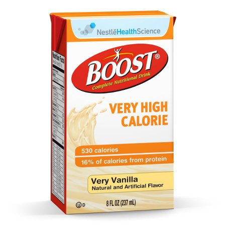Nestle Healthcare Nutrition Boost VHC Oral Supplement Very Vanilla Flavor 8 oz. Carton Ready to Use - 4390018216