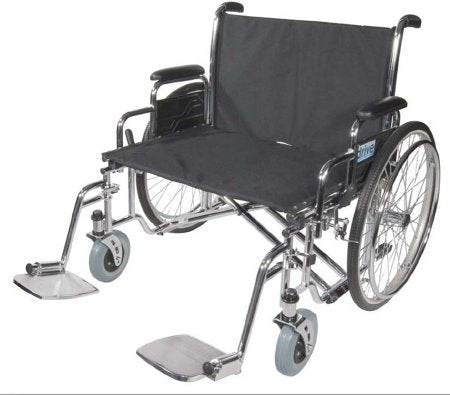 drive Sentra EC - Bariatric Wheelchair Full Length Arm Black Upholstery 28 Inch Seat Width Adult 700 lbs. Weight Capacity - STD28ECDFA