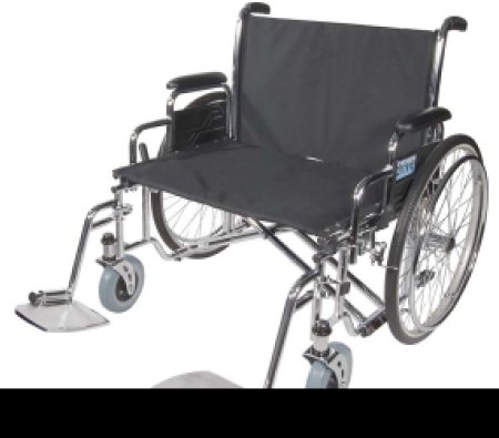 drive Sentra EC Extra Wide - Bariatric Wheelchair Full Length Arm Black Upholstery 30 Inch Seat Width Adult 700 lbs. Weight Capacity - STD30ECDFA