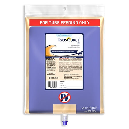Nestle Healthcare Nutrition Isosource HN Tube Feeding Formula 1500 mL Bag Ready to Hang Unflavored Adult - 10043900284665