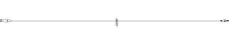 ICU Medical MicroClave Extension Set 7 Inch Tubing 1 Port 0.67 mL Priming Volume DEHP-Free - 1251501