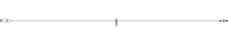MicroClave - Extension Set 7 Inch Tubing 1 Port 0.67 mL Priming Volume DEHP-Free - 1251501