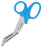 Prestige Medical Prestige Medical Utility Scissors Nurse 5-1/2 Inch Length Stainless Steel / Plastic Finger Ring Handle Angled Blunt/Blunt - 870-GBL