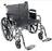 Drive Medical Sentra EC Bariatric Wheelchair Heavy Duty Full Length Arm Padded, Removable Arm Style Mag Wheel Black 20 Inch Seat Width 450 lbs. Weight Capacity - STD20ECDFAHD-ELR