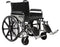 Drive Medical Sentra Bariatric Wheelchair Extra-Heavy Duty Desk Length Arm Padded, Removable Arm Style Mag Wheel Black 22 Inch Seat Width 500 lbs. Weight Capacity - STD22DDA-SF