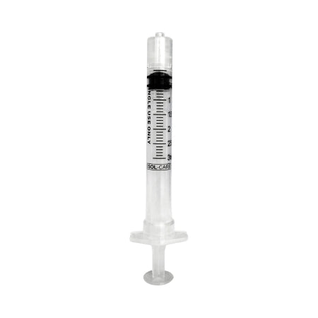 Sol-Care - General Purpose Syringe 3 mL Individual Pack Luer Lock Tip Retractable Safety - 120006IM