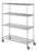 Alimed 4 Shelf Linen Cart 5 Inch, 4 Casters, Two Locking 500 lbs. Wire - 934887