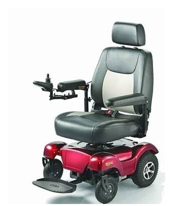 Merits Health Products Power Wheelchair Regal Power 20 Inch Seat Width 300 Lbs. Weight Capacity - P3101-SBMU