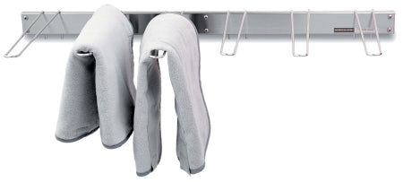 Fabrication Enterprises RACK, TOWEL WALL MOUNT 6-13"HOOKS 33X2" - 00-4016