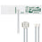 Welch Allyn FLEXIPORT Blood Pressure Cuff, 2 Tube Bladder FlexiPort Child Size 9 15 - 21 cm Vinyl - SOFT-09-2MQ