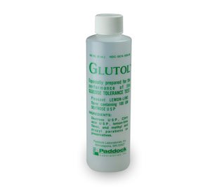 Glutol - Glucose Tolerance Beverage 6 oz. per Bottle Lemon Flavor 100 Gram - 00574195906
