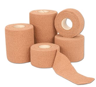 CoFlex·LF2 - Cohesive Bandage 4 Inch X 5 Yard 20 lbs. Tensile Strength Self-adherent Closure Tan Sterile - 9400S-018