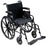 Drive Medical Cruiser III Lightweight Wheelchair Dual Axle Full Length Arm Flip Back, Padded, Removable Arm Style Mag Wheel Black 16 Inch Seat Width 300 lbs. Weight Capacity - K316DFA-ELR